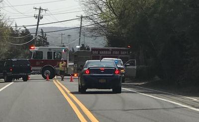 Traffic was being diverted from Long Beach Road at Third Street on North Haven after a suspicious package was found.