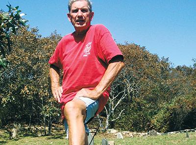 Les Warner of Betham, Conn., has been the self-appointed caretaker of the First House Cemetery since 1981.