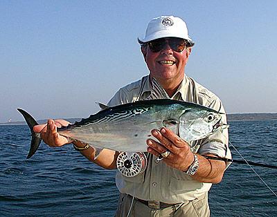 John Mahr introduced the false albacore he caught on Labor Day off Outer Shagwong Reef in Montauk.