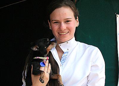 Another of Katie Dinan’s favorite animals is Delilah, a Chihuahua mix rescue.