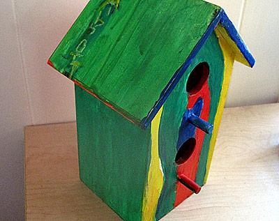 Mary Abbott’s AbEx birdhouse