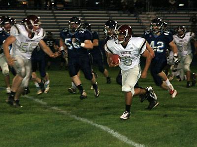 Dan Barros carried the ball on the first drive.