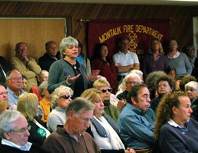 It was standing room only at the Montauk Firehouse on Sunday as candidates for county executive, county legislature, and various East Hampton Town offices introduced themselves to Montauk voters during a Concerned Citizens of Montauk candidates forum.