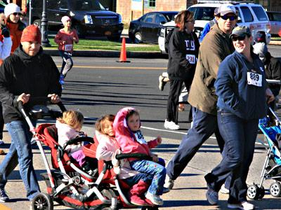 Blessed with a perfect Thanksgiving Day weather-wise, a lot of families turned out.