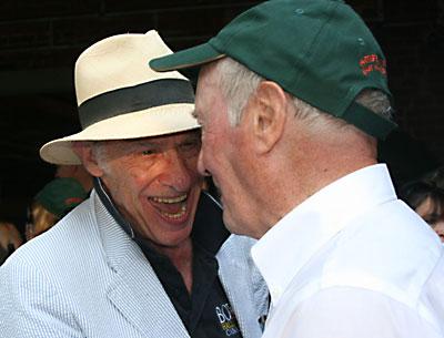 Bert Sugar, left, who announced the Artists-Writers Game in recent years, and two former players, Roy Scheider and Barney Rosset, are to be remembered on gameday.