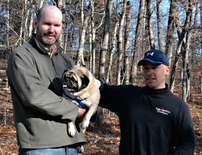 David Conlin of Springs was grateful when his pug, Mookie, was rescued  by Bill Quackenbush.