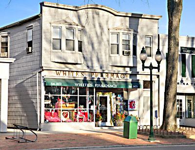 The building at 81 Main Street, home to White’s Pharmacy for almost 140 years, is listed at $7.75 million with Devlin McNiff Halstead.