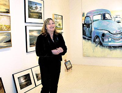 Pamela Williams, captured a few years ago during the installation of a group show in her gallery, which will close at the end of the month.