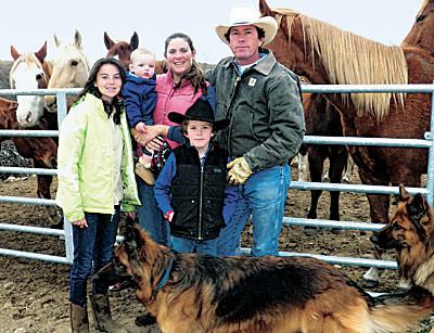 Patrick and Kate Keogh, with their children, from left, Francesca, Rohan, and Broudy, have taken over Montauk’s Deep Hollow Ranch.