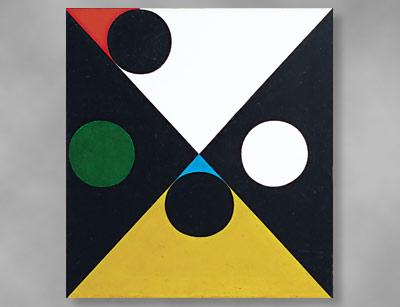 Frederick Hammersley’s “Same Difference,” from 1959, will be part of the “EST-3” show opening at the Parrish Art Museum this weekend.