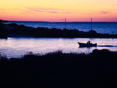 An early spring, and a few small boats have been testing the waters for early fish.