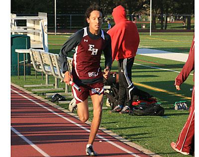 Adam Cebulski was cited by the boys team’s coach, Chris Reich, as the Tiger Award winner after the meet here last Thursday.