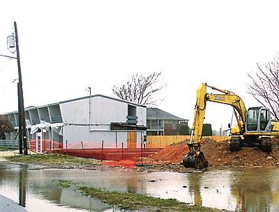 A basement foundation is triggering a public hearing before the East Hampton Town Planning Board for the Montauk Beach House, formerly known as the Ronjo.