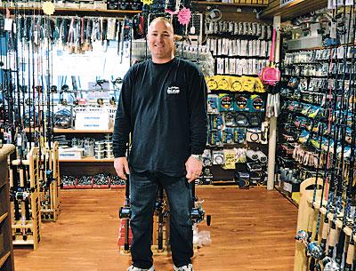 Scott Leonard oversees the Star Island Yacht Club’s expanded tackle store on Star Island in Montauk with a new focus on the needs of surfcasters.