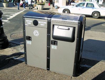 The BigBelly solar-powered trash compactor will be making a cameo appearance on Newtown Lane this summer.