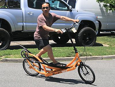 Khanh Ngo says the ElliptiGO is a head-turner.