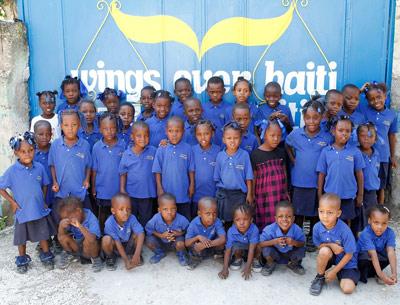 Students at the Wings Over Haiti School receive not only an education, but meals and clean water.