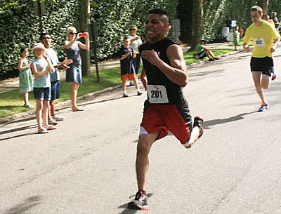 Luis Mancilla outsprinted Robert Beit in the final yards to the Ellen’s Run finish line.