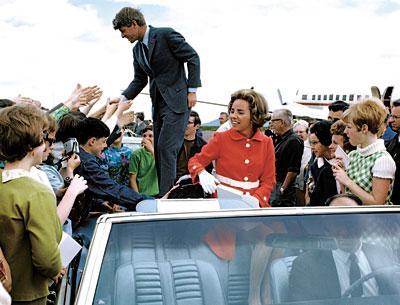 Old footage and photos, such as this image of Robert and Ethel Kennedy campaigning, and recent interviews of family members are interspersed in “Ethel,” Rory Kennedy’s documentary on her mother’s extraordinary life.