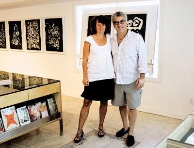 Glenn Horowitz, with Jess Frost, has taken up residence just a door away from his previous space on Newtown Lane in East Hampton.