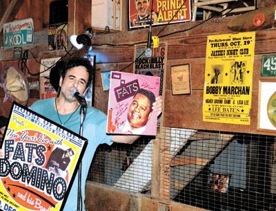 Joe Lauro auctioned some of his rare music memorabilia at a recent fund-raiser held in his barn on Shelter Island. His next project is Saturday’s Beach Blast.