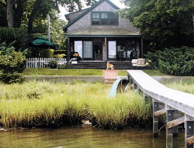 David Bray renovated a small house in Noyac while taking care to maintain its charm. Below, a snapshot from before work began.