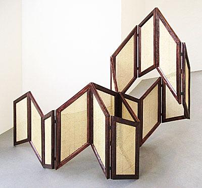 Sarah Dornner’s “Isometric Folding Screen,” made this year, will be on view in Halsey Mckay’s new show, “Sixth Sax,” which was organized by Patrick Brennan.