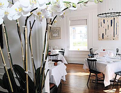 Our local bounty is interpreted big-city-restaurant style at the Topping Rose House in Bridgehampton.