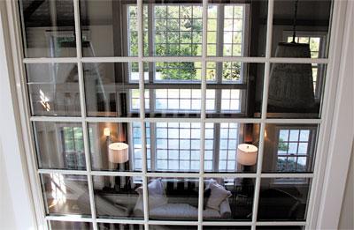 An open house on Toilsome Lane, East Hampton, last month showcased the designs of Yankee Barn Homes of New Hampshire.