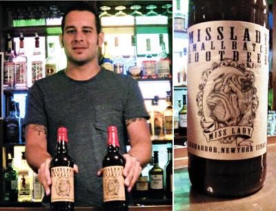 Theo Foscolo brews his Miss Lady root beer at Rowdy Hall in East Hampton, where he is a manager.