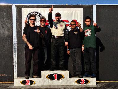 The Car Doctor crew comprised, from left, Derrick Kilt, Rod Davidson, Ryan Pilla, Henry Boston, and J-Rod