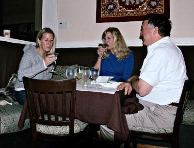 Krissy Fenerhake, Joan Hatfield Matthews, and Mark Matthews are devoted fans of Boa’s pan-Asian cuisine.