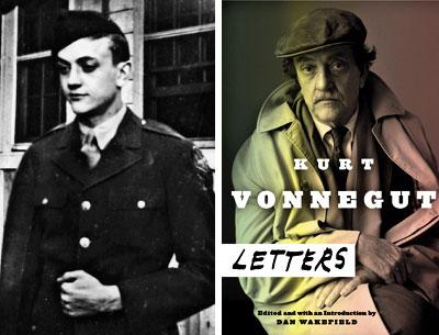 Kurt Vonnegut, left, after his enlistment in 1943