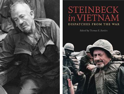 John Steinbeck, left, at An Khe, South Vietnam, December 1966.