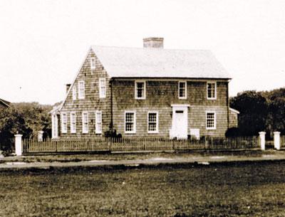 The original Rowdy Hall, built in the mid-18th century, is among the houses designated as a timber-frame landmark by the East Hampton Village Board.