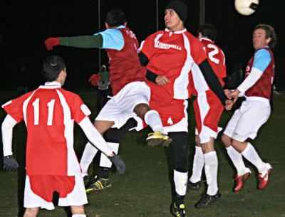 While 75 Main survived the above corner throw-in without damage, Tortorella Pools, which played a man-up for most of the second half, went on to win the Nov. 28 semifinal 3-1.