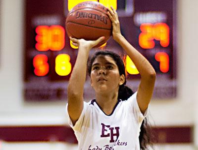 Ashley Rojas’s free throws in the final seconds sealed the Bonackers’ win.