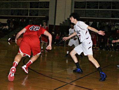 Brandon Neff, a recent call-up from the junior varsity, may be East Hampton’s Steve Novak.