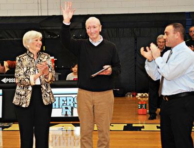 Ed Petrie led F.E. Bellows High School to back-to-back county basketball championships in 1950 and ’51.