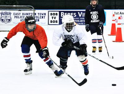 There were 20 or so participants at Buckskill’s youth hockey practice Saturday morning.