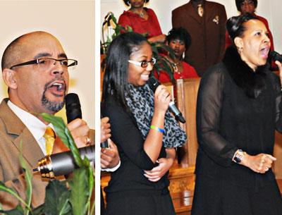 The Rev. Michael Jackson and the Triune Baptist Church Choir brought their voices and song to the Calvary Baptist Church’s celebration of the Rev. Martin Luther King Jr.’s life in East Hampton on Monday.