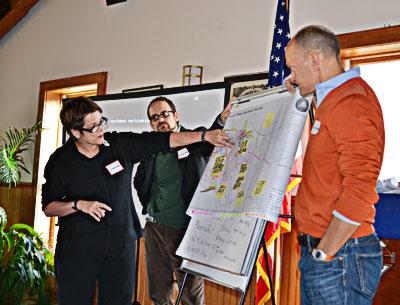 Residents highlighted safety concerns and possible improvements at a Sag Harbor Active Transport workshop Saturday.