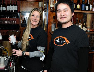 Renee Amorosi, the manager and bartender, and Yan Shen Feng, a co-owner, are part of the management team behind Zokkon, the East Hampton outpost of Water Mill’s Suki Zuki Japanese restaurant.