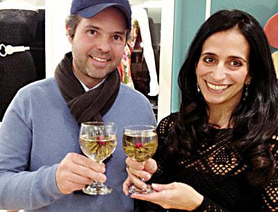 Tathiana Teixeira and her husband, Alessandro, served hot tea with the option of added champagne at a function in Southampton last Thursday evening.