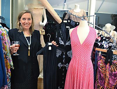 Rose Dios, who owns Stitch in Southampton, makes dresses in a variety of designer fabrics and can alter almost any item of clothing to a customer’s specifications.