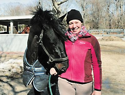 Aisha Ali, the head trainer at Amagansett’s Stony Hill Stables. The land will be preserved through a joint development rights purchase by the Peconic Land Trust and East Hampton Town.