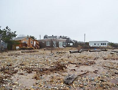 Variances requested for two of the rental cottages at Millionaires Row on Fort Pond Bay, Montauk, stirred up storm clouds at the East Hampton Town Zoning Board meeting last week.