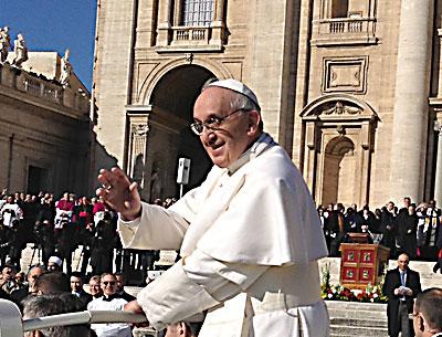 Msgr. Charles Guarino of Most Holy Trinity Parish said he was blessed to be in Vatican City for the election and inaugural Mass of Pope Francis.