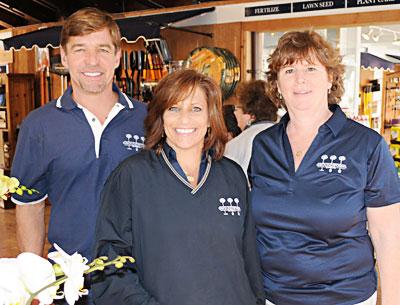 Andy Silich, Linda Silich, and Kim Hren welcomed visitors to Groundworks @ Hrens at its open house on Saturday.