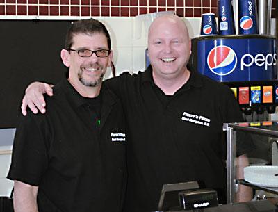 Fierro’s is back in business in East Hampton with an original owner, Al Fierro, left, and a new partner, Stephen Hickey.